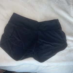 Lululemon Black Run Speed Up Short